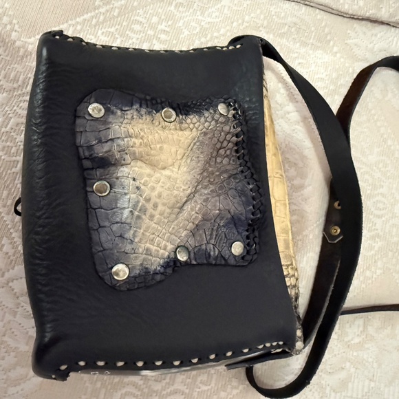 Alligator & Boar Handcrafted Shoulder bag 1st edition signed. 60s One-of-a-Kind - Picture 5 of 9